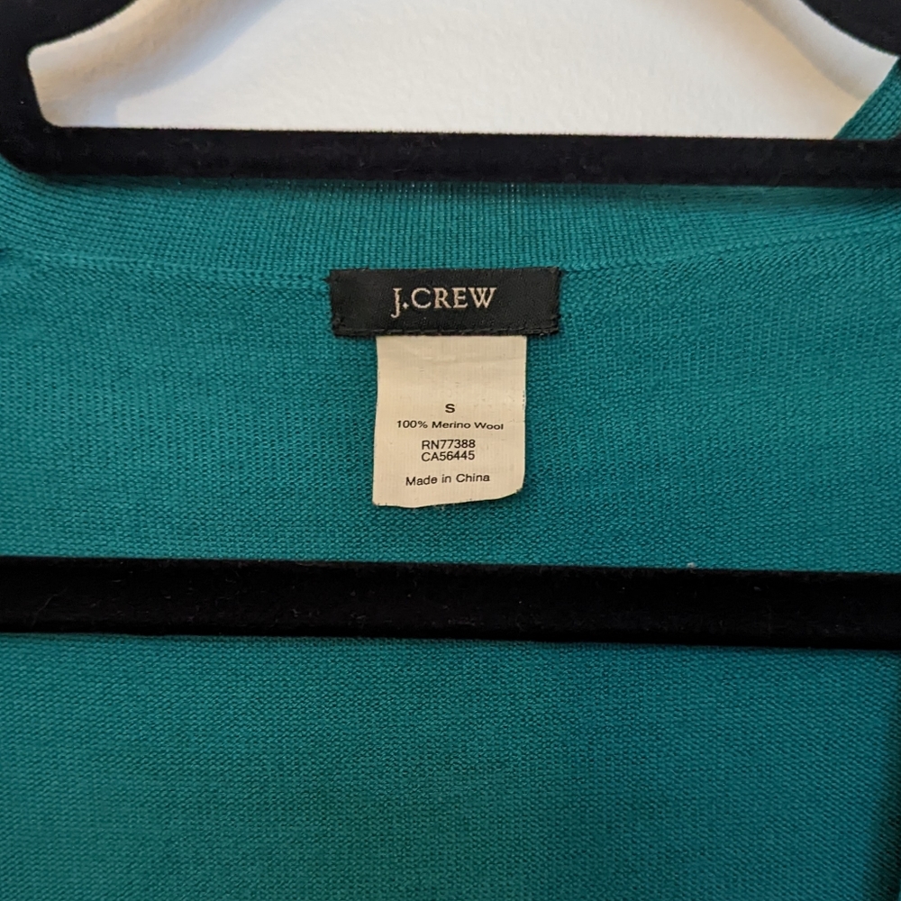 💚JCrew wool cardigan -rich green - Picture 6 of 6